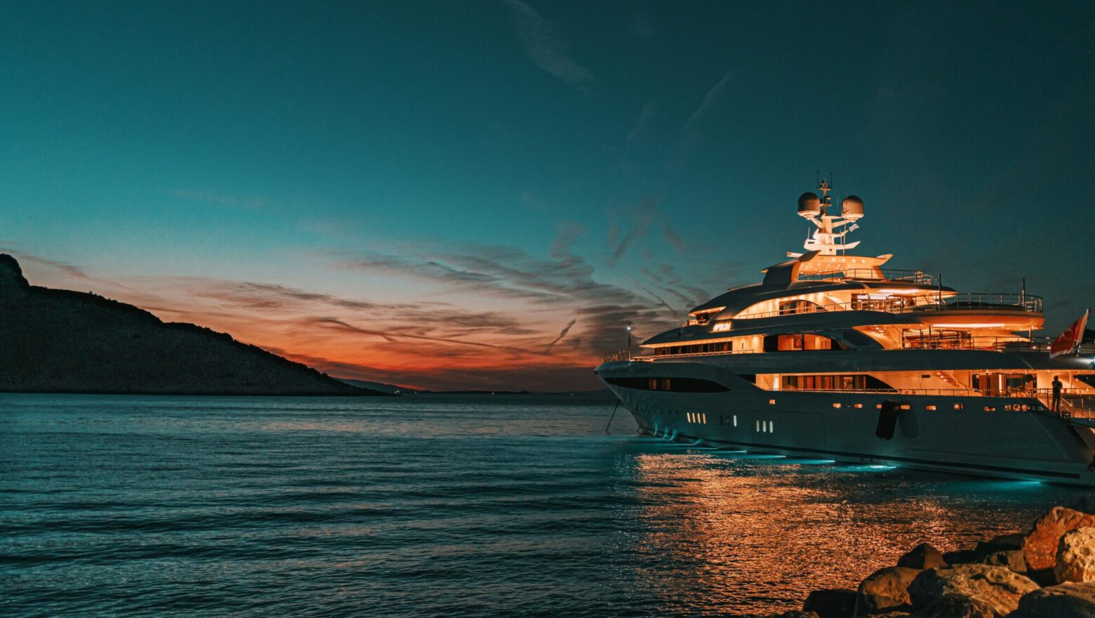 a large cruise ship in the water
